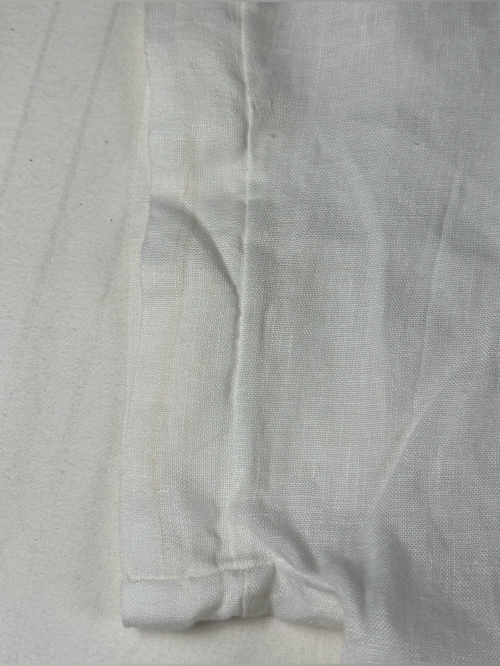 Terzo Millennio Relaxed White Short-Sleeve Linen-Tunic top High-Low Hem Italian - Picture 11 of 15